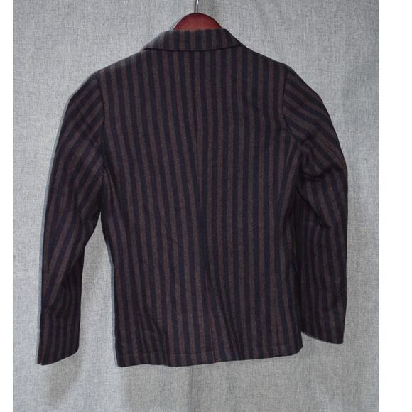 Scotch & Soda Striped Wool Double Breasted Blazer Jacket Size 38 - Picture 3 of 3